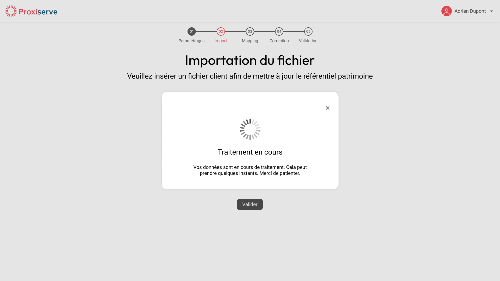 Étape 2b — État de traitement