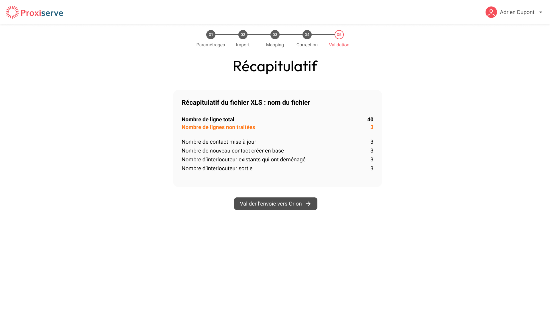 Étape 5 — Récapitulatif