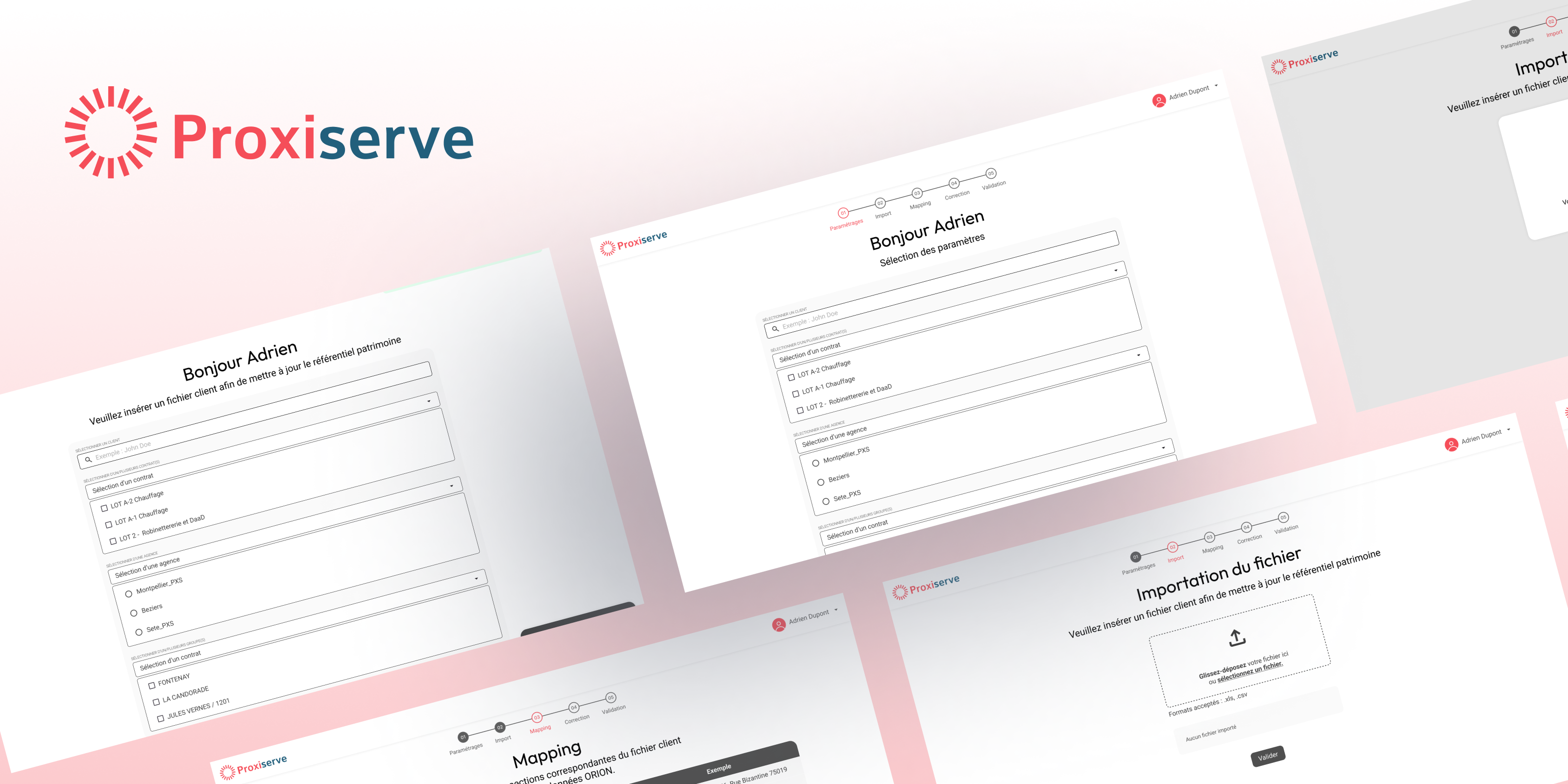 Proxiserve — outil d'import et de mapping de données